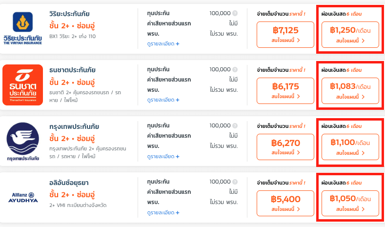 ประกันชั้น 2+ ผ่อนได้